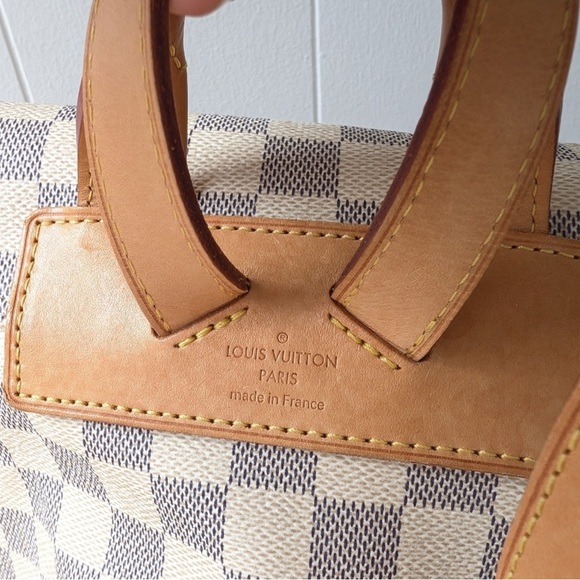 Authentic Louis Vuitton Sperone Damier Azur White Backpack - Picture 7 of 9